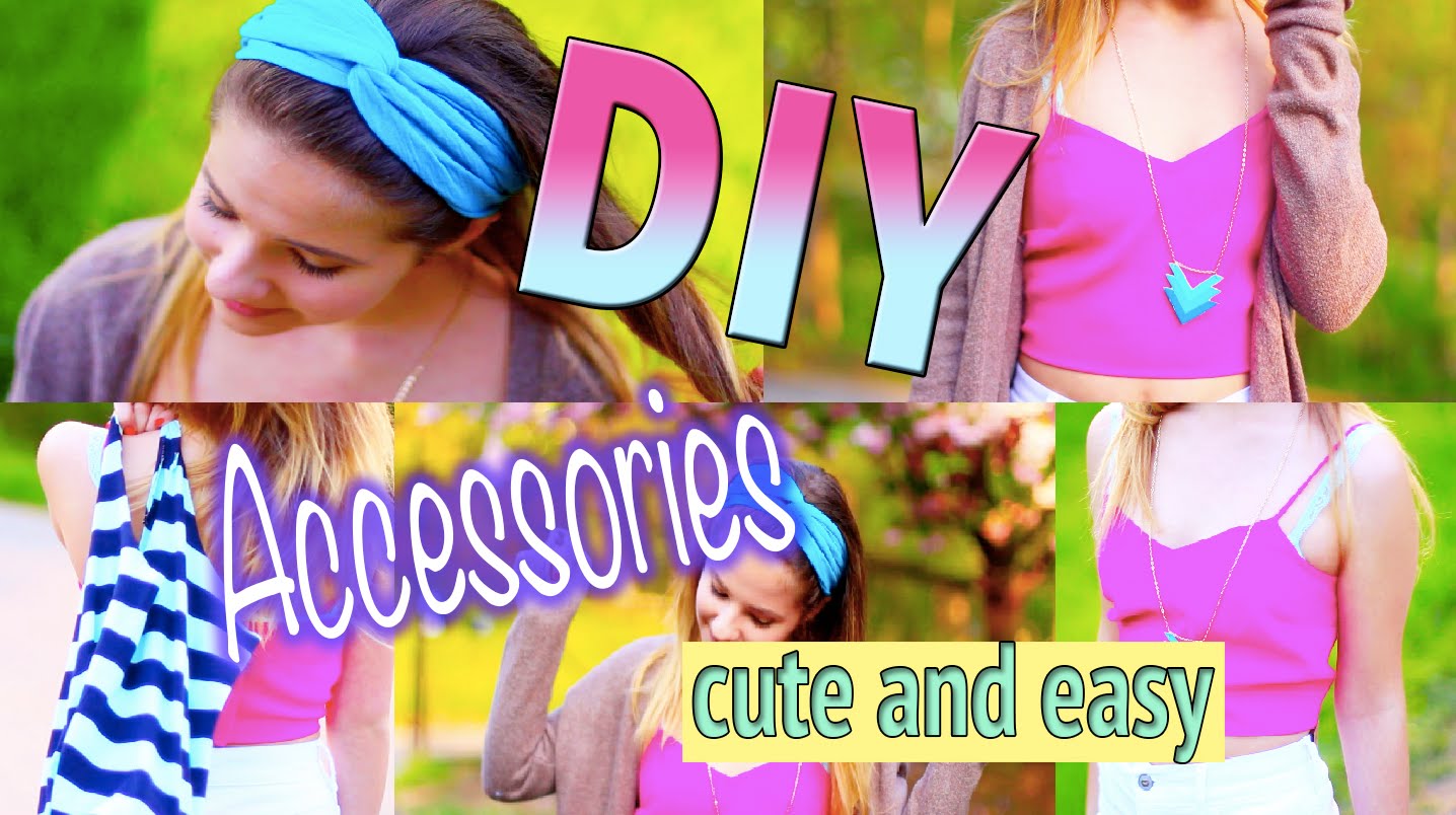 DIY Accessories: Turban Headband, T-Shirt Bag, and Chevron Necklace!