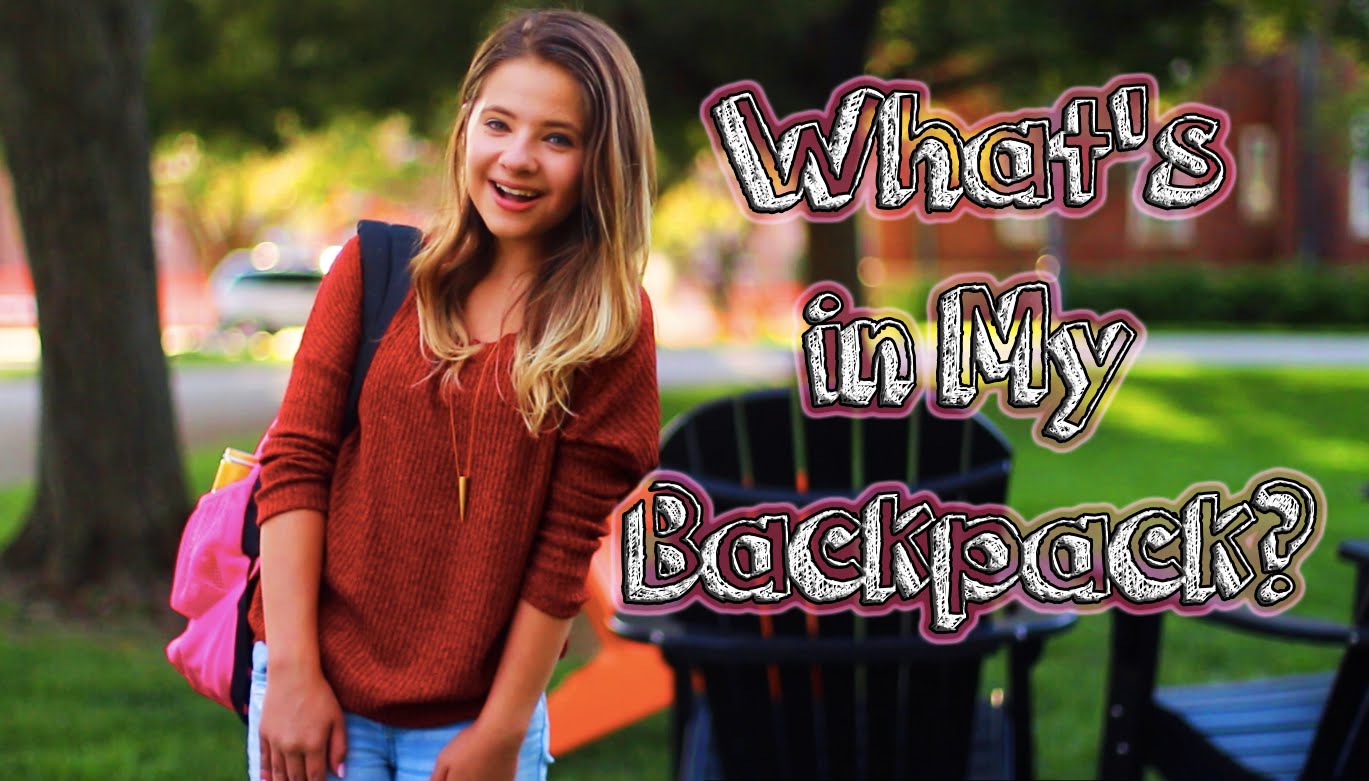 Whats in my backpack?